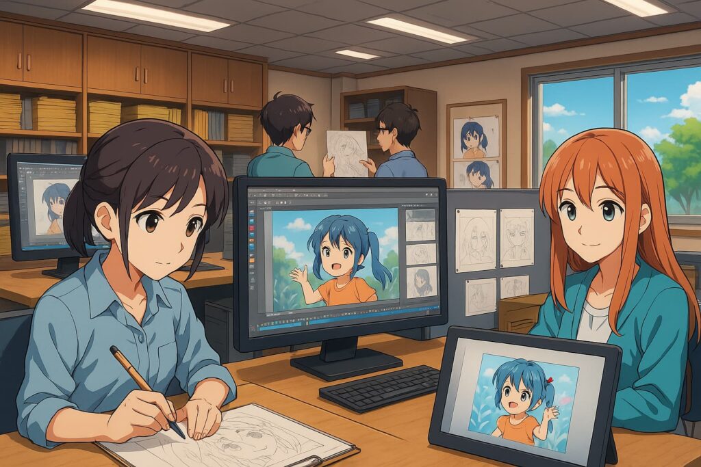 هل صناعة الانمي لليابانيين فقط؟ رؤية فريدة في صناعة الانمي سمر ارت