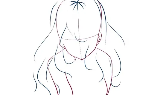 تعلم رسم شعر الانمي من عدة زوايا لرسامي الانمي مع سمر ارت