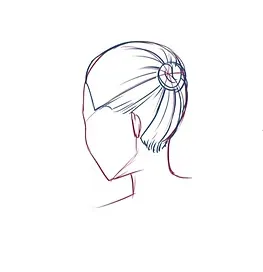 تعلم رسم شعر الانمي من عدة زوايا لرسامي الانمي مع سمر ارت
