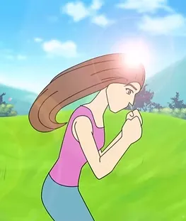 تحريك فتاة انمي تدور حول نفسها مثل الاستديوهات سمر ارت