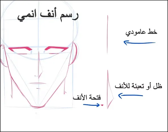 خطوات رسم شاب انمي من التخطيط وحتى التلوين