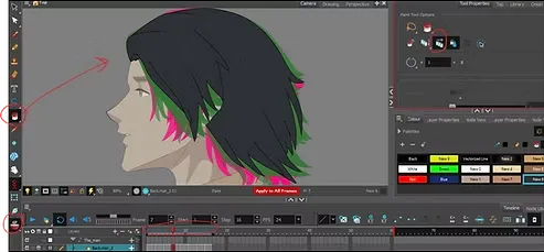 تحريك شاب انمي وسيم ببرنامج تون بوم هارموني سمر ارت