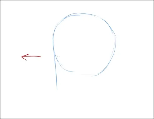 رسم وجه انمي من الجانب بالصور بطريقة محترفي الانمي مع سمر ارت