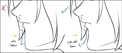 رسم وجه انمي من الجانب بالصور بطريقة محترفي الانمي مع سمر ارت