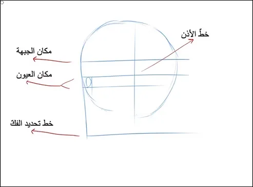 رسم وجه انمي من الجانب بالصور بطريقة محترفي الانمي مع سمر ارت