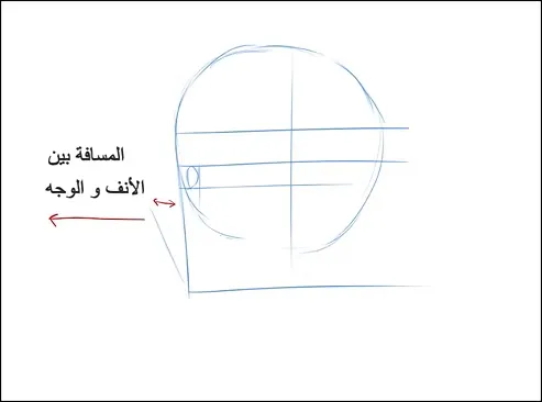 رسم وجه انمي من الجانب بالصور بطريقة محترفي الانمي مع سمر ارت