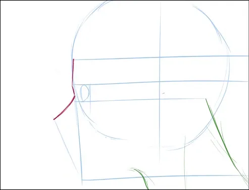 رسم وجه انمي من الجانب بالصور بطريقة محترفي الانمي مع سمر ارت