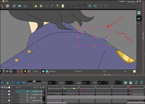 تحريك بطل الانمي و إكسسواراته بدون رسم الفريمات سمر ارت