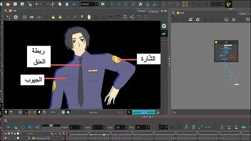 تحريك بطل الانمي و إكسسواراته بدون رسم الفريمات سمر ارت