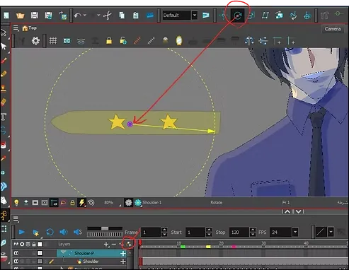 تحريك بطل الانمي و إكسسواراته بدون رسم الفريمات سمر ارت