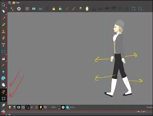 تحريك أشخاص انمي يمشون دون رسم أو فريمات بسهولة samar art