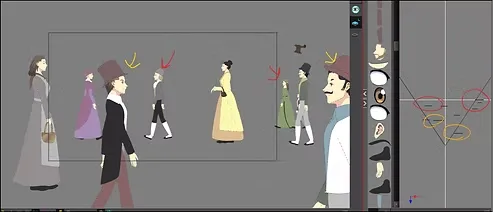تحريك أشخاص انمي يمشون دون رسم أو فريمات بسهولة samar art