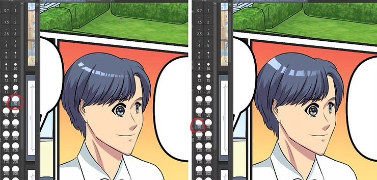 أضف لمعان شعر الانمي للويبتون و المانجا webtoon hair highlights
