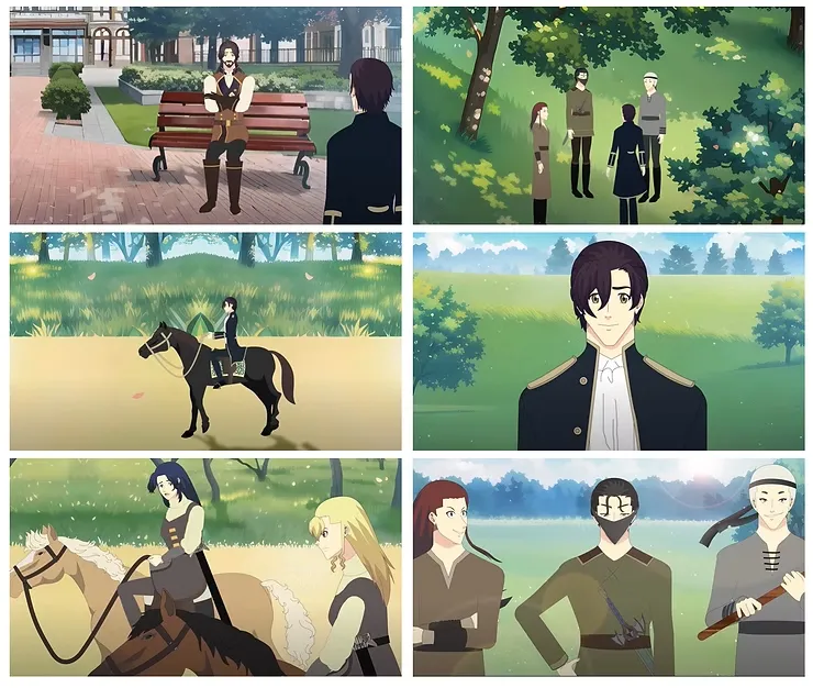 الذكاء الاصطناعي للانمي حول خلفيات الانميات لرسومات مبهرة