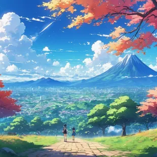 الذكاء الاصطناعي للانمي حول خلفيات الانميات لرسومات مبهرة