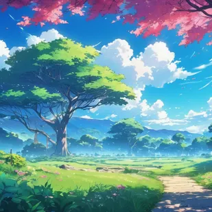 الذكاء الاصطناعي للانمي حول خلفيات الانميات لرسومات مبهرة