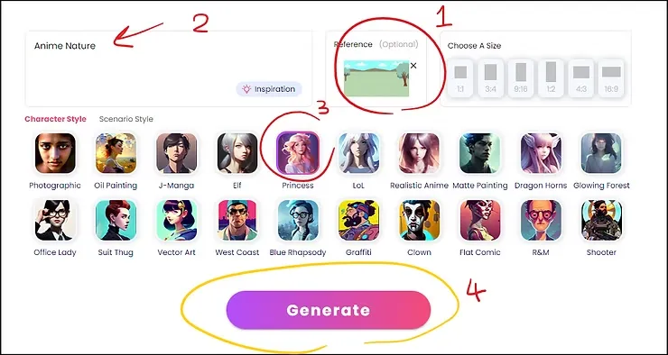 الذكاء الاصطناعي للانمي حول خلفيات الانميات لرسومات مبهرة