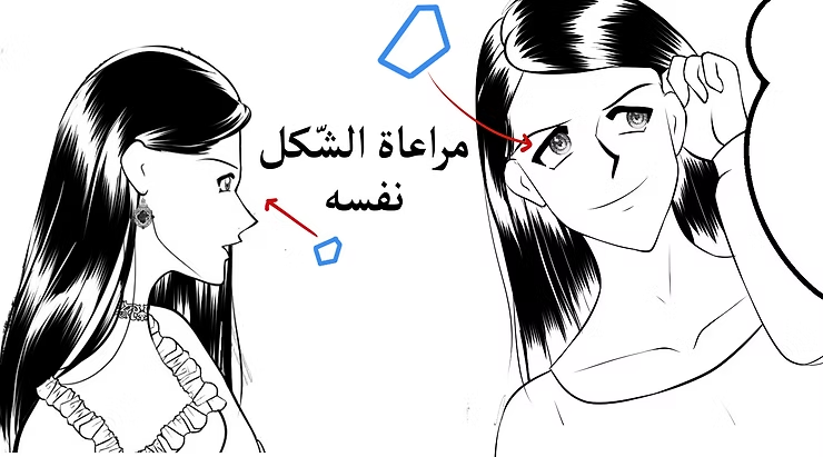 صناعة المانجا و الحفاظ على التجانس في رسم شخصية المانجا بدقة