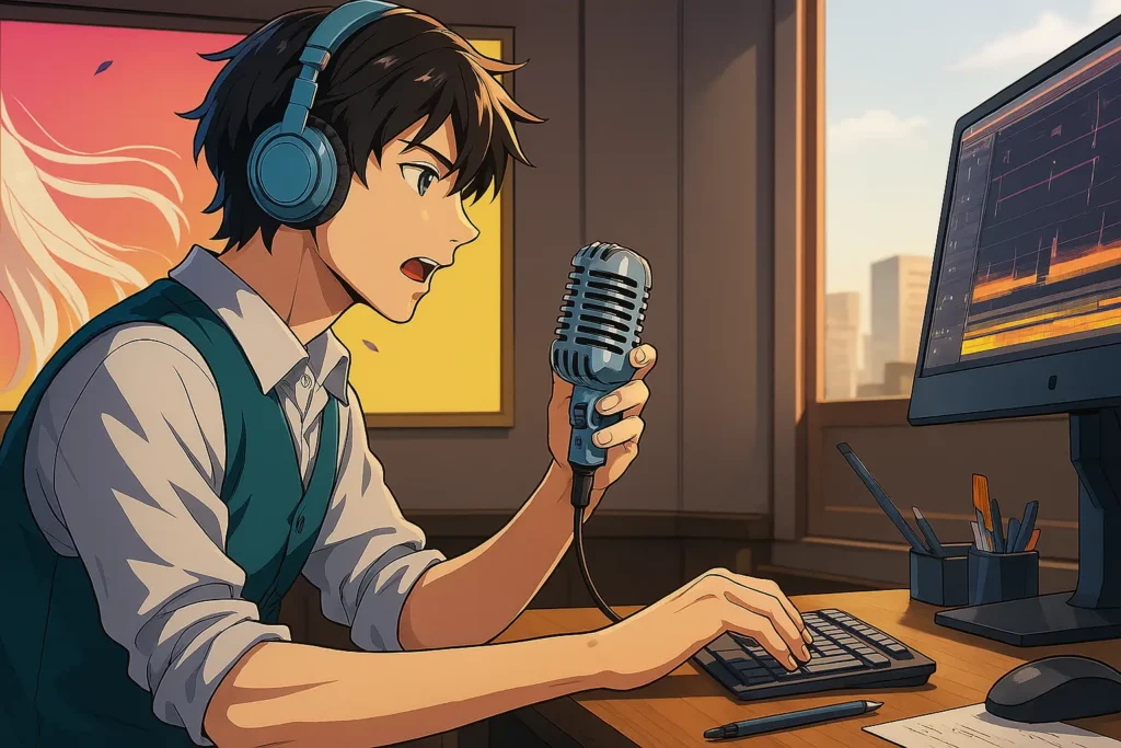 طريقة دبلجة الانمي الخاص بك من منزلك مثل الاستديو