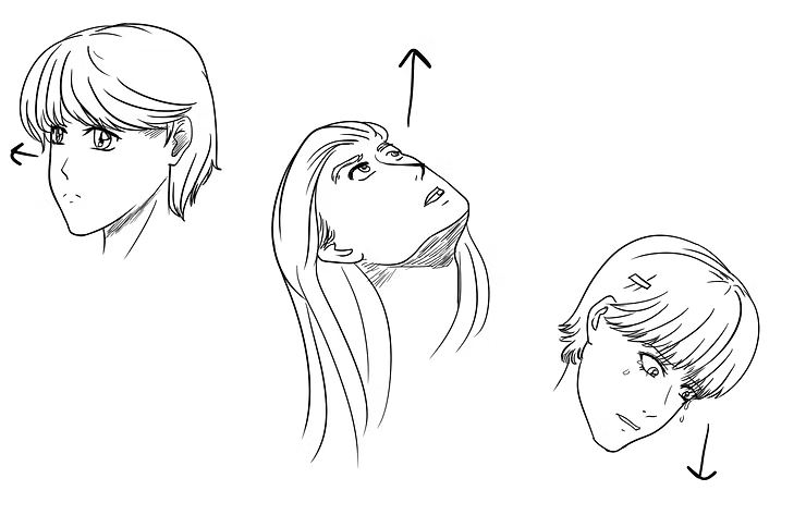 كيف ترسم وجه الانمي من عدة زوايا