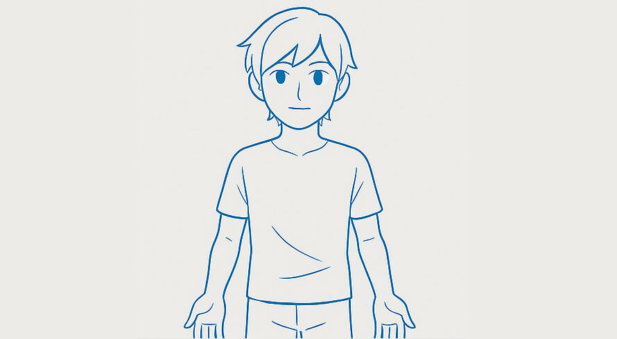 كيفية رسم جسم الذكور بطريقة الانمي مع سمر ارت