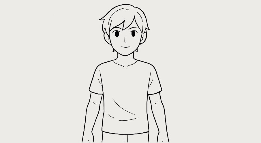 كيفية رسم جسم الذكور بطريقة الانمي مع سمر ارت
