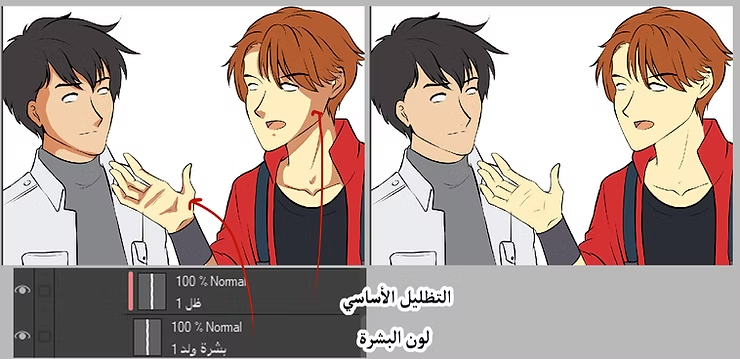 تعلم صناعة الويبتون طريقة تلوين الويب تون بسهولة Learn how to color webtoons easily.
