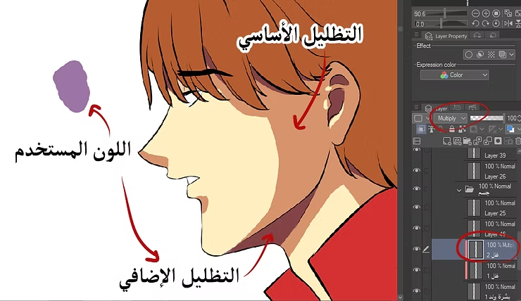 تعلم صناعة الويبتون طريقة تلوين الويب تون بسهولة Learn how to color webtoons easily.