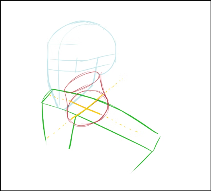 تعلم رسم الرقبة الخاصة بشخصيات الانمي دليل بالصور مع سمر ارتneck drawing