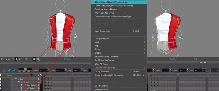 ريغ تون بوم هارموني رسم شخصيات الانمي في البرنامج anime character rig toonboom