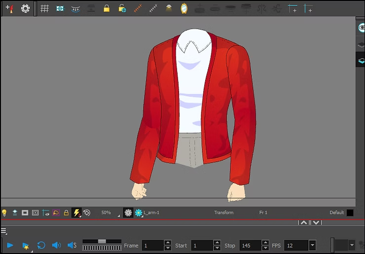 ريغ تون بوم هارموني رسم شخصيات الانمي في البرنامج anime character rig toonboom