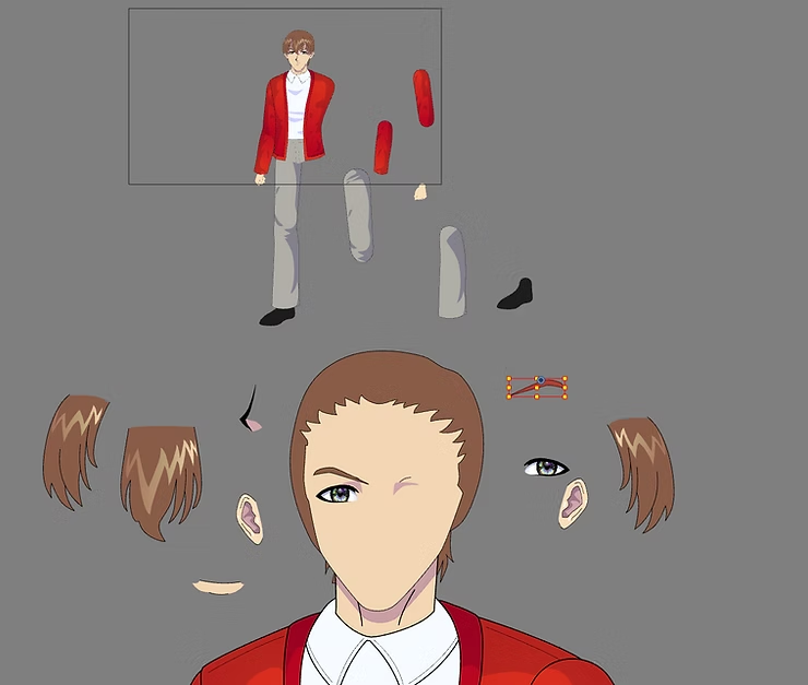 ريغ تون بوم هارموني رسم شخصيات الانمي في البرنامج anime character rig toonboom