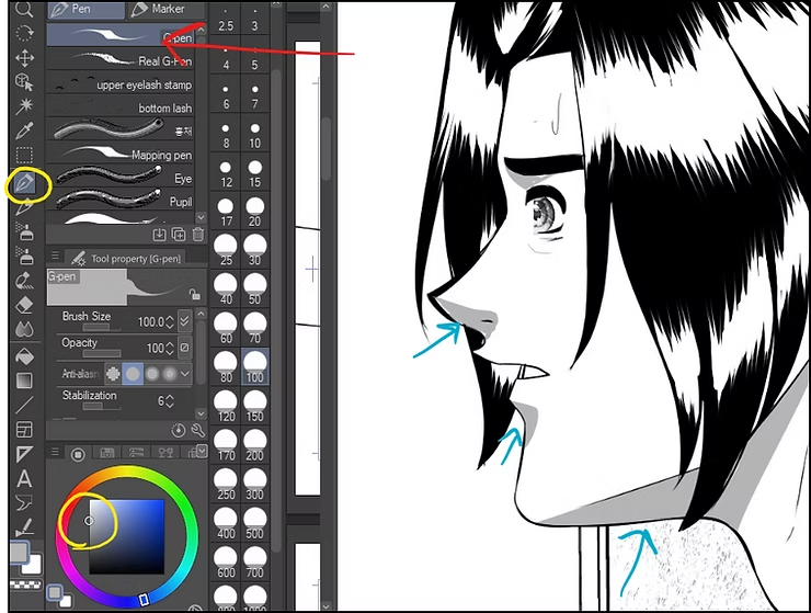 تظليل المانجا خاصتكم ثلاث طرق احترافية How to shade manga