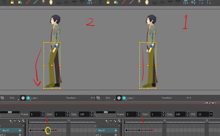 دليلك الشامل من أجل تحريك شخصية انمي تمشي بالعظام سمر ارت