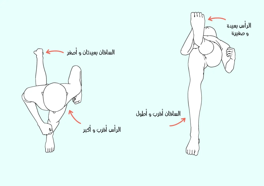 شرح رسم الجسم من زوايا مختلفة للرسامين المبتدئين سمر ارت