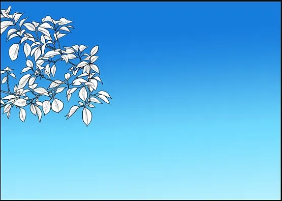 كيف ترسم أغصان شجرة انمي بفرشاة أغصان جاهزة