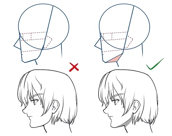 كيف ترسم وجه الانمي من الجانب بدقة متناهية سمر ارت